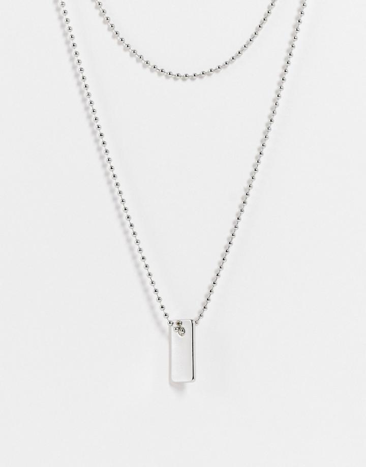 Weekday Bo Necklace In Silver