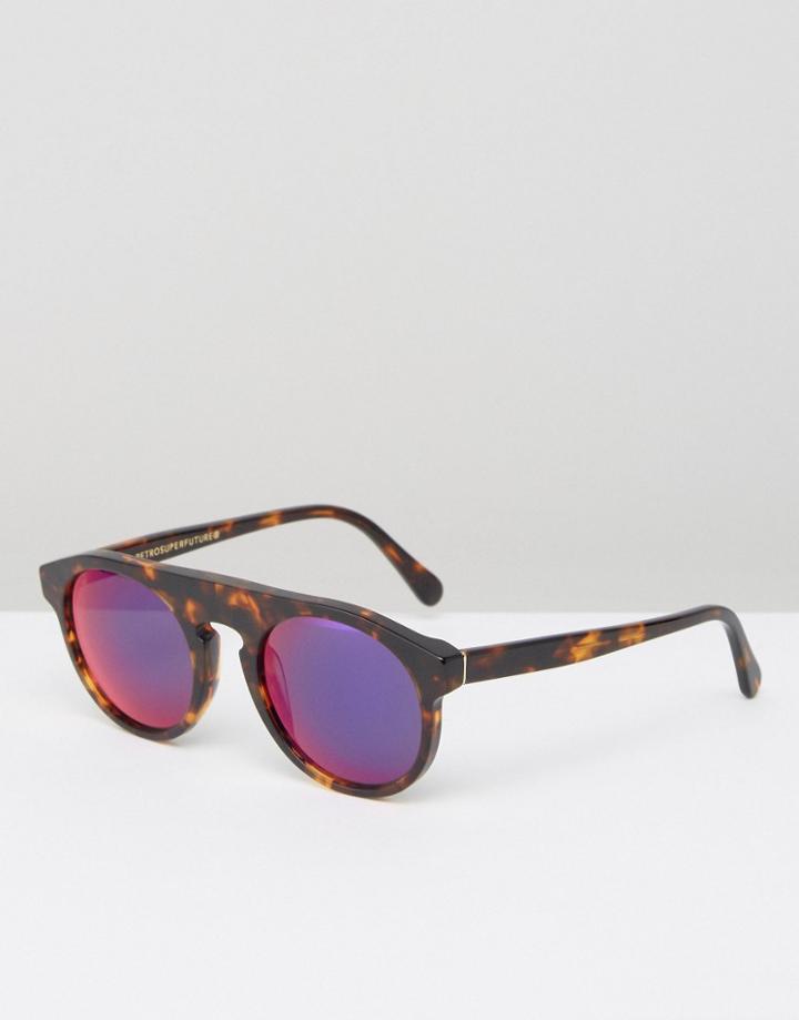 Retrosuperfuture Racer Sunglasses - Brown