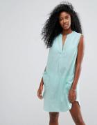 Seafolly Sleeveless Beach Shirt - Blue