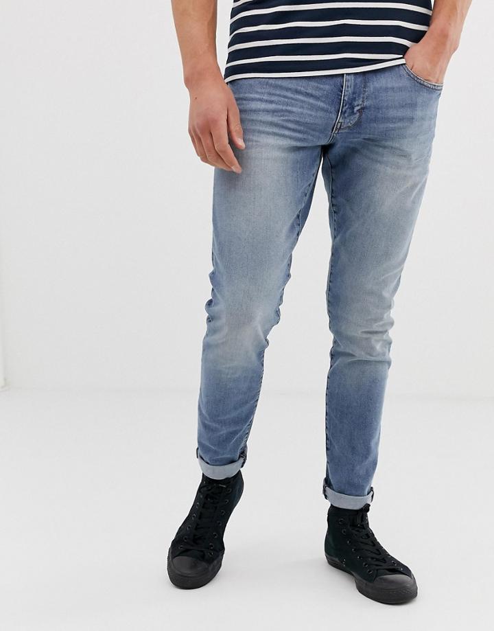 Esprit Skinny Fit Jean In Mid Blue Wash - Blue