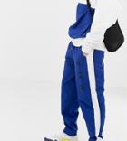 Collusion Woven Jogger With Side Stripe In Blue - Blue