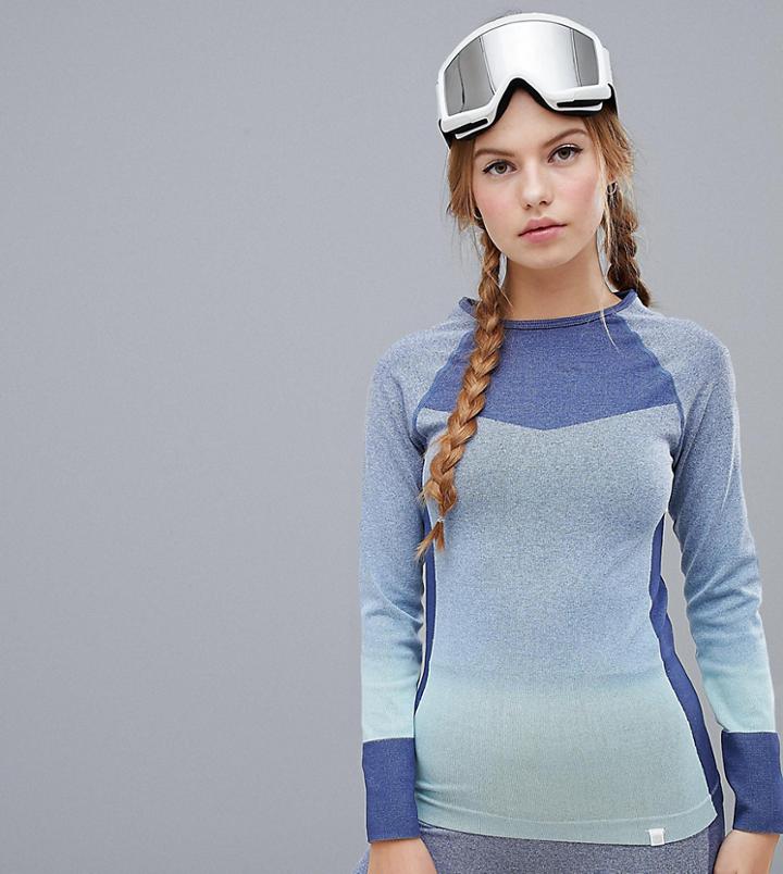 Roxy Passana Long Sleeve Top In Blue - Blue