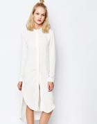 Samsoe & Samsoe Elme Longline Shirt Dress - Clear Cream