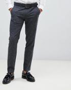 Farah Henderson Fleck Slim Fit Suit Pants - Gray