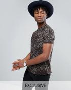 Reclaimed Vintage Fitted T-shirt In Leopard Print - Brown