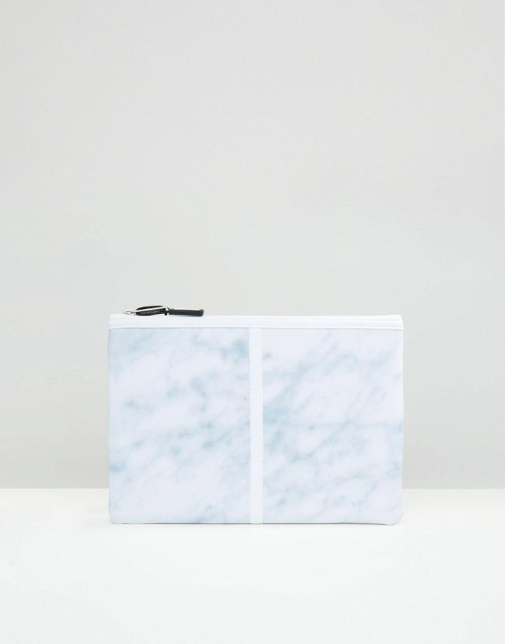Herschel Supply Co Network Large Marble Pouch - White