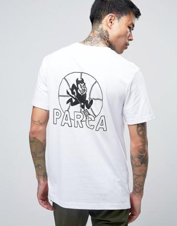 Parca T-shirt With Originals Back Print - White