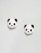 Asos Panda Stud Earrings - Multi
