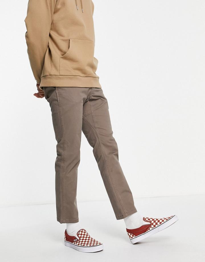 Gramicci Nn Just Cut Stretch Slim Pants In Brown