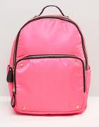 Yoki Fashion Nylon Backpack - Coral Pink