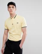 Fred Perry Reissues Single Tipped Polo In Lemon - Yellow
