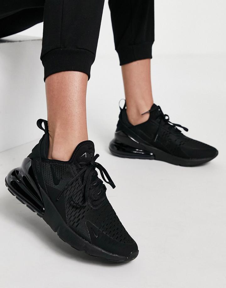 Nike Air Max 270 Sneakers In Black And White
