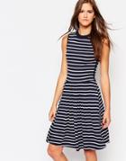 Just Female Medieval Blue Stripe Jazzi Dress - 692