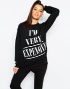 Missguided Expensive Sweatshirt - Black