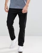 Stradivarius Slim Chinos In Black - Black