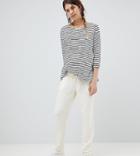 Mama. Licious Tie Waist Jogging Bottoms - Cream