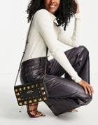 Love Moschino Stud Detail Crossbody Bag In Black