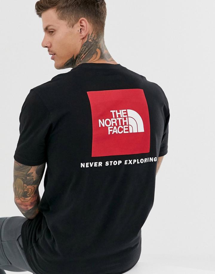 The North Face Red Box T-shirt In Black