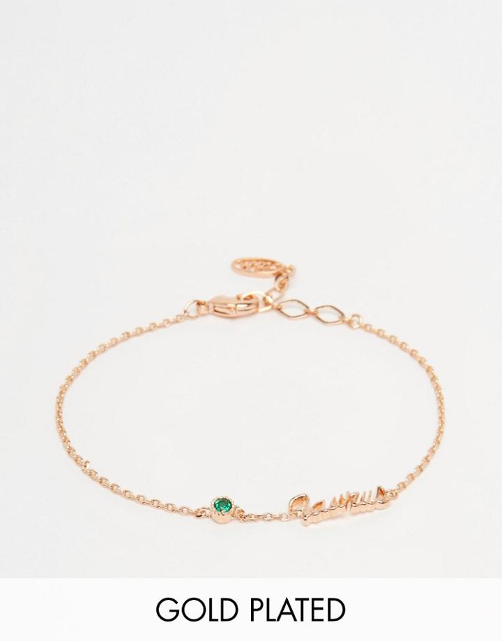 Astrid & Miyu Taurus Zodiac Bracelet - Gold