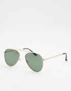 Aj Morgan Aviator Style Sunglasses-green