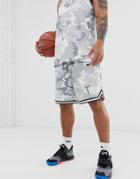 Nike Basketball Dna Camo Shorts In Gray
