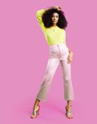 Asos Design Slim Leg Disco Pant In Pink