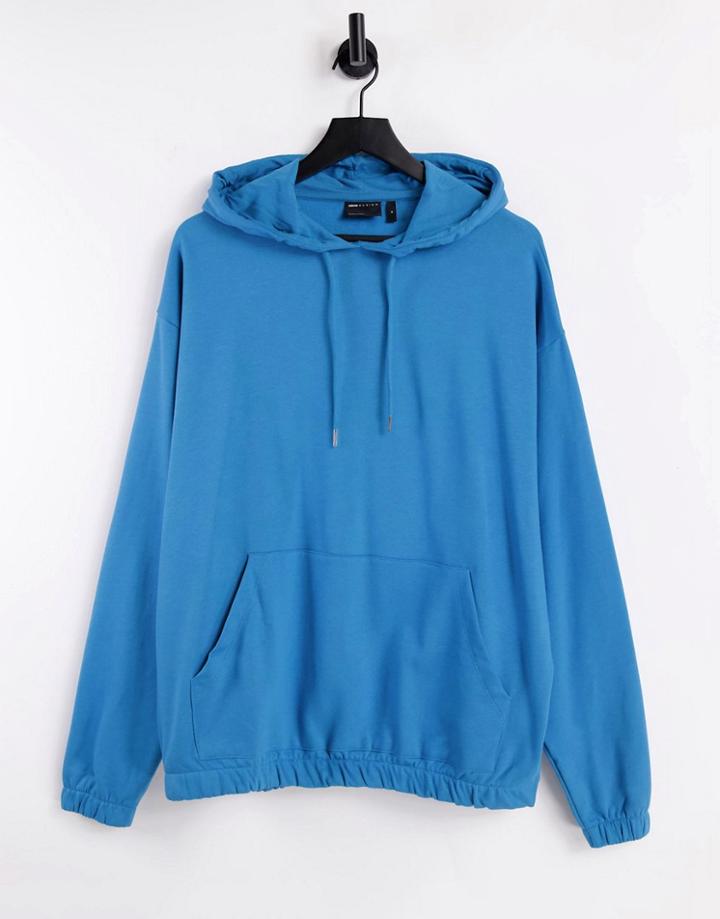 Asos Design Oversized Hoodie In Blue - Mblue-blues
