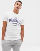 Jack & Jones Originals T-shirt With Vintage Originals Graphic - White