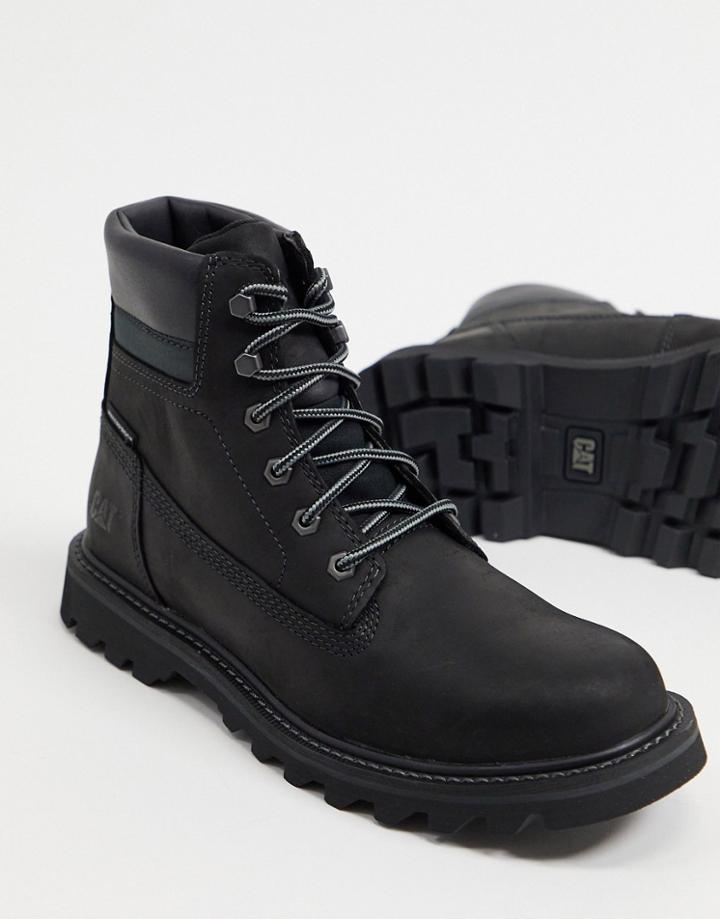 Caterpillar Deplete Waterproof Boots In Black