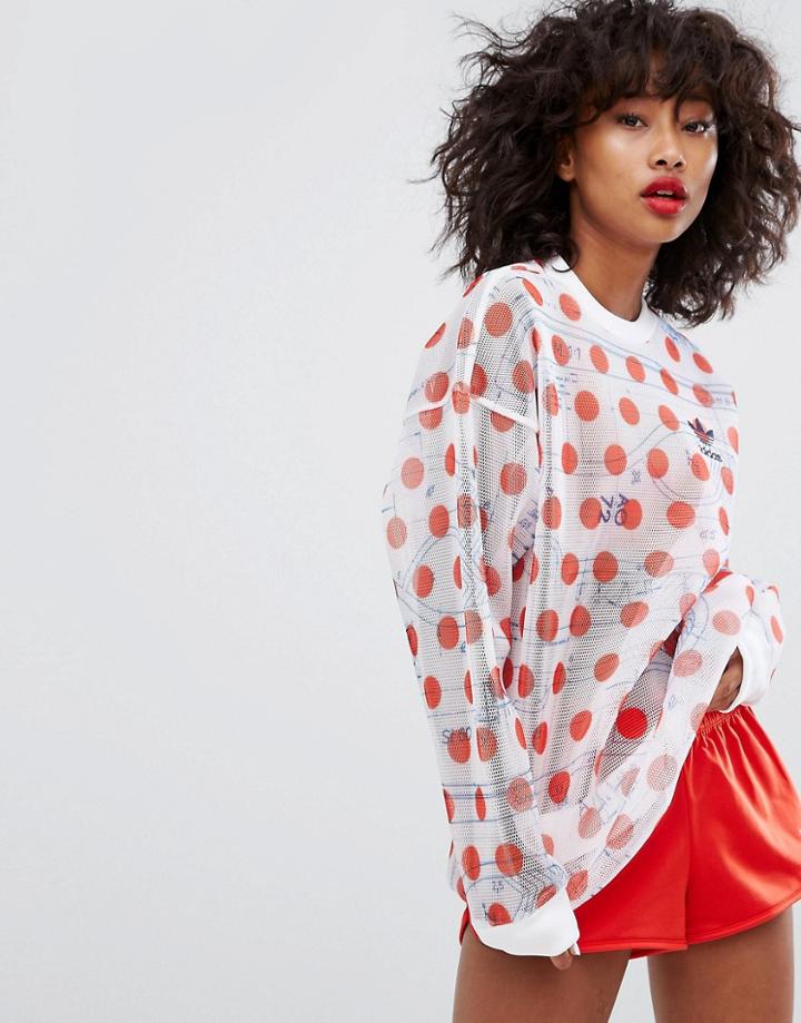 Adidas Osaka Mesh Panel Sweatshirt - Multi