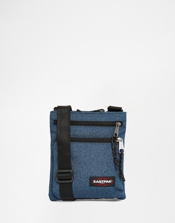 Eastpak Rusher Flight Bag In Denim - Blue