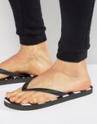 Cheats And Thieves Star Flip Flops - Black