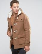 Selected Homme Wool Duffle Coat - Beige