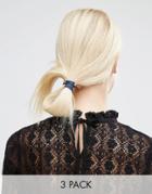 Orelia Mixed Studded Hair Ties - Multi