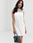 Ted Baker Carsey Tunic Dress With Lace Yoke - White