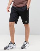 Kings Will Dream Skinny Shorts In Black With Gold Logo - Black