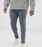 Asos Design Plus Super Skinny Jeans In Gray