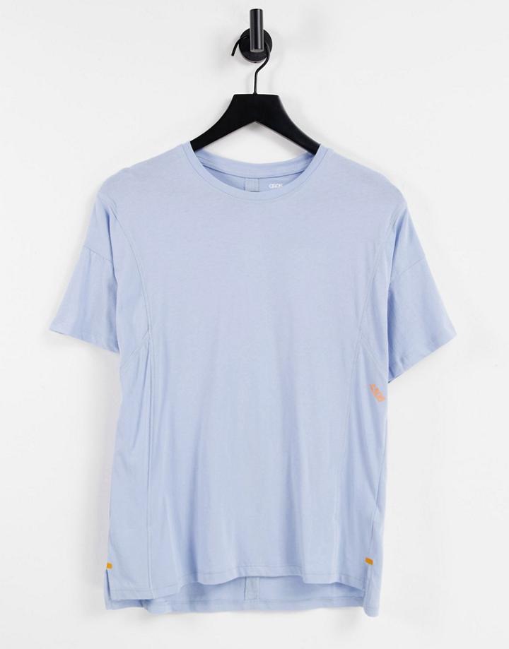 Asos 4505 Oversized T-shirt In Organic Cotton-blues