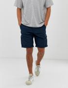 Esprit Cargo Short In Navy - Navy