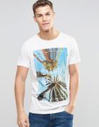 Esprit Palm Tree Printed T-shirt - Off White