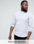 D-struct Plus Long Sleeve Oxford Cotton Shirt - Blue