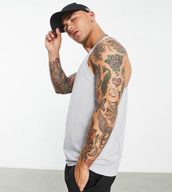 Hiit Mesh Training Tank Top In Gray