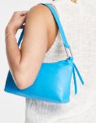Pull & Bear 90s Shoulder Bag In Blue