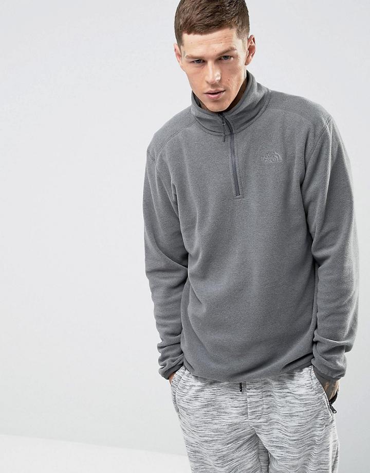 The North Face Glacier 1/4 Zip Fleece In Gray - Gray