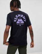 Element Frame Back Print T-shirt In Black - Black