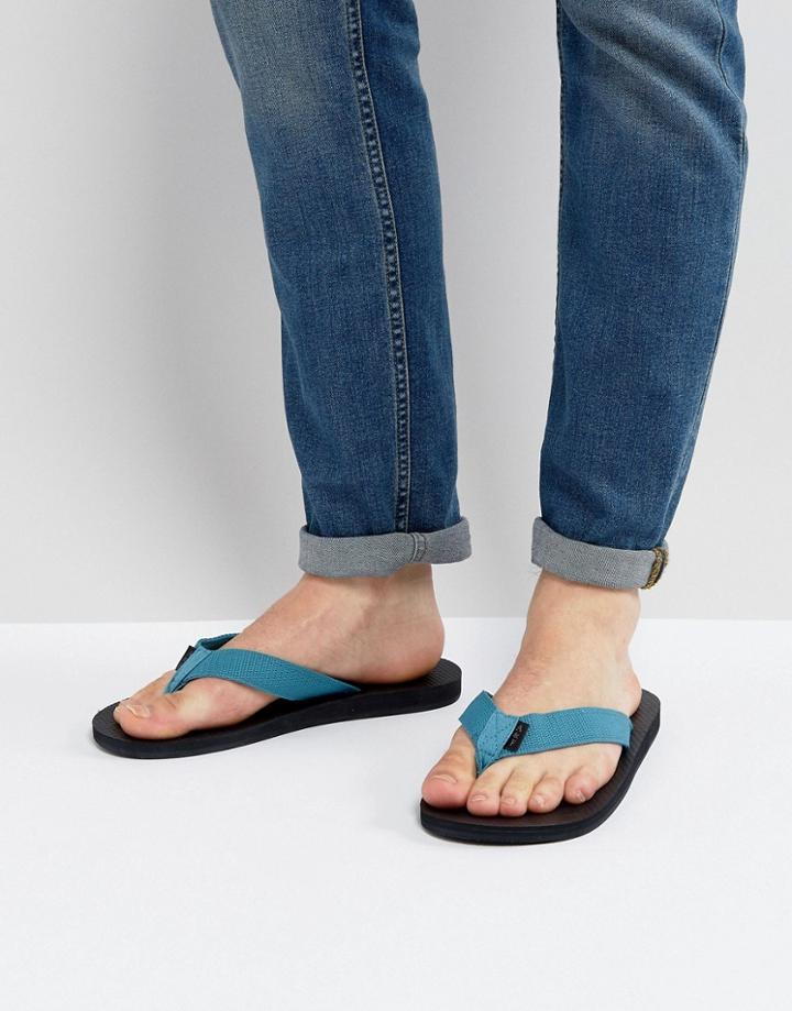 Abercrombie & Fitch Flip Flops In Blue - Black