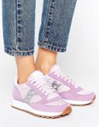 Saucony Exclusive Jazz Original Sneakers In Lilac & Silver - Purple