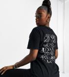 Asyou Monogram Graphic T-shirt In Black
