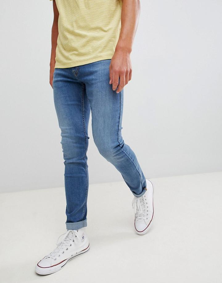 Lee Jeans Malone Skinny Jeans In Fresh Used Blue - Blue