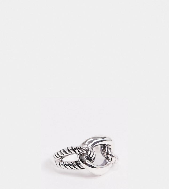 Kingsley Ryan Interlocking Statement Ring In Sterling Silver